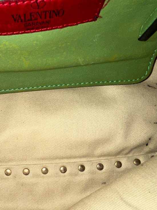 Valentino Garavani Rockstud Trapeze Crossbody Tri-Color Leather Flip Lock (C7) - Picture 17 of 17